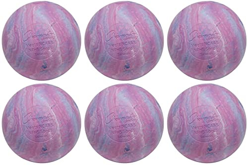 Champion NCAA/NFHS Official Size Rubber Multicolored Lacrosse Ball (6-Pack)
