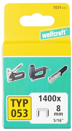 wolfcraft 1400 Klammern breit, X-Harter Stahl Typ 053 8 mm 7031000