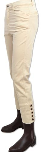 Los Nietos Pantalón Montero clásico para niños | Talla 10 | Color Beig | Equipamiento para el Caballo | Producto de Guarnicionería para Hípica y Doma