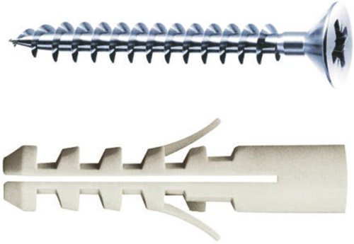 Tassello Tasselli in Nylon con Vite Maurer art. MV103 Ø x L. 6x30 mm 50Kg 100 Pz