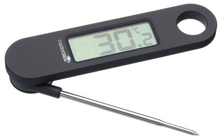 MasterClass Digital Meat Thermometer with Folding Probe, Black
