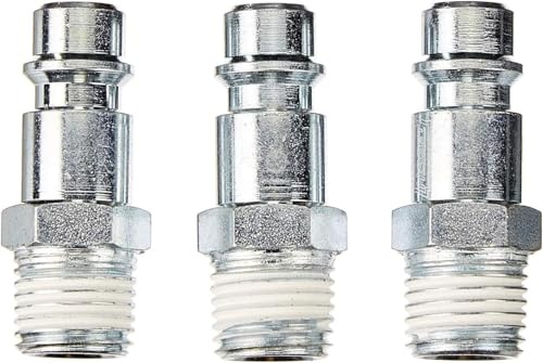 HAZET Luftanschlussnippel-Satz 9000-010/3, 3-teilig, Stahl, vernickelt | Stahl, vernickelt, 17.4 g, 3-teilig, Antrieb vernickelt, 400180 Zubehör , Verbindungsteile,, 12,91 mm / 1⁄4″ Gewinde