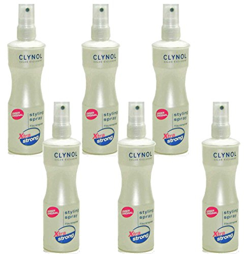 6x Clynol Xtra Strong Haar Spray 200ml- dauerhafter Halt und Volumen-superfein