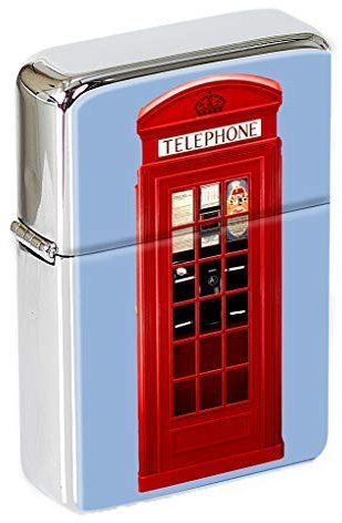 Cabine Téléphonique Rouge Briquet à Capuchon Amovible