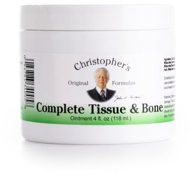 Christopher's Original Formulas Complete Tissue & Bone Ointment, Herbal Topical for Muscle & Joint Support, 4 fl oz