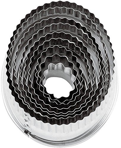 Cortapasta oval festoneado con banda estañada