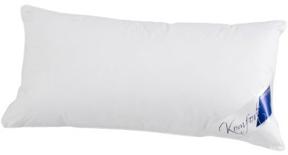 LINEA by böhmerwald - cosy - hochwertiges Kopfkissen fest, 40x80, 85% Federn Klasse 1, 15% kuschlige neue Daunen, Allergiker geeignet, waschbar bis 60°C, in Deutschland produziert