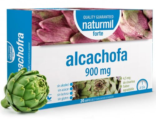 Alcachofa Forte 4,5 mg Cinarina - Extracto 5:1-20 Ampollas DietMed | Apoyo del bienestar digestivo y la función hepática normal