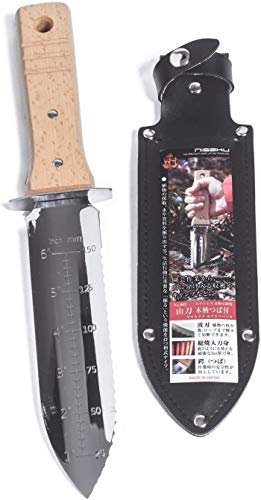 Outil Multi-Fonction de Jardin, Transplantoir Hori Hori en Acier INOX - Nisaku Fabriqué au Japon