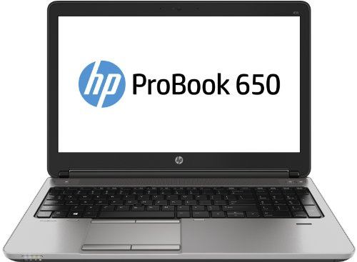 HP ProBook 650 G1 Ordinateur portable 15,6 Noir/Gris (Intel Core i5, disque dur 500 Go, 4 Go de RAM, Windows 7 Pro)