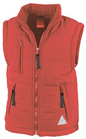 Result Junior Ultra Padded Bodywarmer, Red, L (9-10)