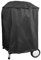 Charles Bentley Universal Gas Charcoal Premium BBQ Cover, Easy Clean, Waterproof Finish, Heavy Duty, Windproof, Rip Proof, 600D PVC Polyester Canvas Kettle BBQ, In Black (56x71cm)
