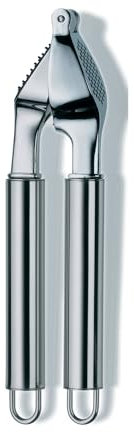 kela Knoblauchpresse Edelstahl 20 x 3,5 cm RONDO, spülmaschinenfest, glänzend