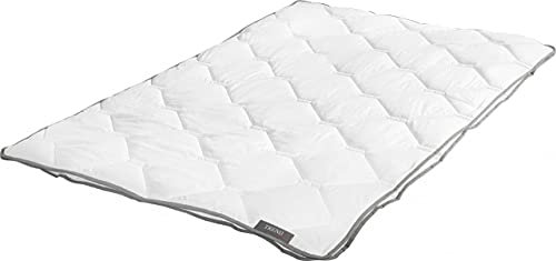 Badenia Trendline 4-Jahreszeiten Steppbett Micro Kochfest, 135 x 200 cm, weiß, Öko- Tex zertifiziert, Made in Germany