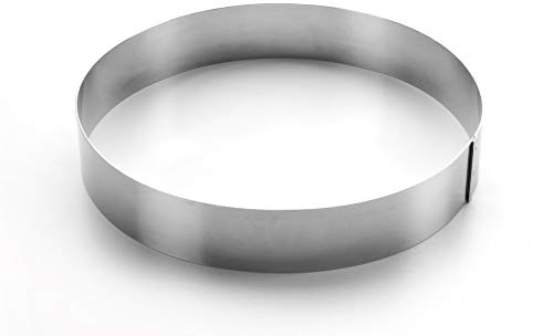 Lacor 68526 Emporte-Pièces Cercle à Tarte Ronde 26 x 4,5 cm 18 / 10, Argent