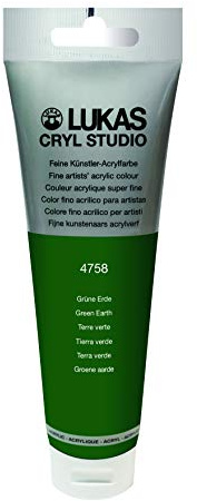 Lukas Cryl Studio 125 ml, Acrylfarbe in Premium-Qualität, Grüne Erde