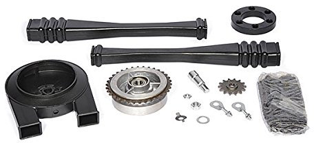 Satz Antriebsteile S50 (14-Teile - Kette+Kettenschutz+Kettenschlauch+Mitnehmer+Ritzel usw.)
