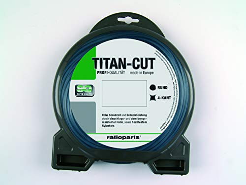 Ratioparts Nylonfaden 3,0 mm Titan-Cut 56m Trimmerfaden Rund Mähfaden