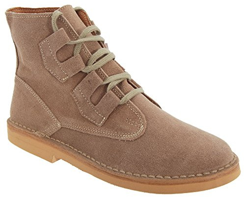 Roamers Mens Ghillie Tie Real Suede Desert Boots (11 US) (Dark Taupe)