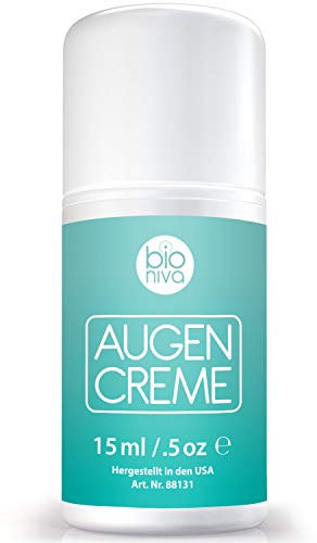Bioniva crema per la cura degli occhi antietà per occhiaie, gonfiori e rughe. Gel contorno occhi biologico con Matrixyl 3000, Peptidi, Acido Ialuronico e Vitamina C.