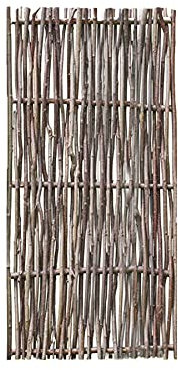 Weidenprofi Sichtschutz, Haselnusszaun Modell Universal, extra dicke Ruten, Flechtzaun aus Hasel, Größe (BxH): 90 x 180 cm