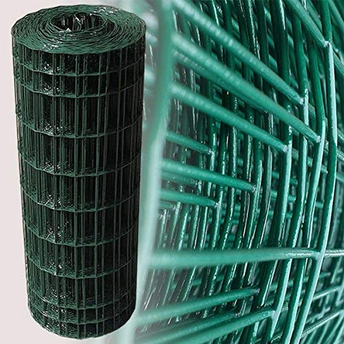 Moreda Maschendraht für Gartenzaun, Höhe 1 m, Maschengröße 100 x 50 mm, Rolle mit 25 m
