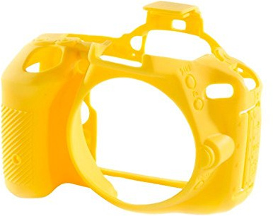 easyCover - Silikon Kameratasche - Schutz für Ihre Kamera - Nikon D5500/D5600 - Gelb