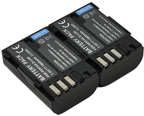 2X D-Li90 Batería para Pentax DLi90 D-L190 DL190 D-Li90P DLi90P D-BC90 DBC90 645 645D 645Z K-01 K01 K3II K3 K5 K7 K-3 K-5 K-7 II IIs Camera