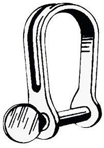 OSCULATI Manille emboutie Longue en INOX 5 mm