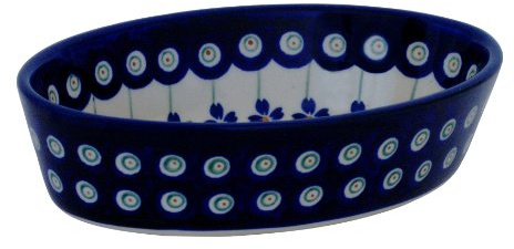 Original Bunzlauer keramisk dip-skål i dekor 166a
