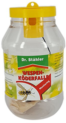Dr. Stähler 001359 Biologische Wespenfalle für Terrassen, Garten oder Balkon mit Langzeitwirkung