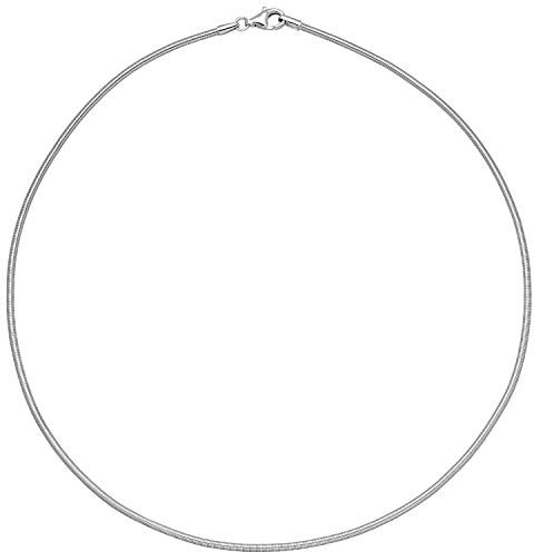 1,8mm Halsreif Collier Halskette Silberkette 925 Silber glänzend 42cm Damen