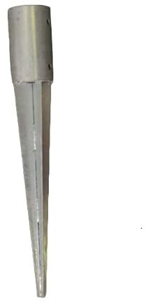 Bussola di Terra Ripiegabile per montanti Bussola di Terra Supporto per Montante di Manicotto Ripiegabile Ancoraggio di piantone di Manicotto di Terra ripiegato zincato 81x600 mm