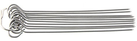 Fackelmann Spilloni per Involtini in Acciaio Inox, 10 Pezzi, Argento, 10 cm