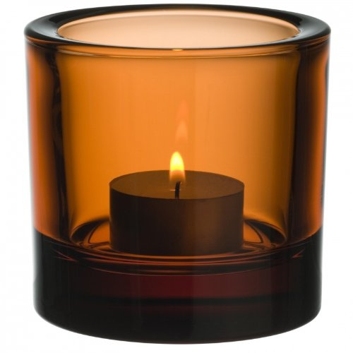 Iittala Kivi - Stimmungsbeleuchtung - 60 mm - Sevilla-orange | Designklassiker aus Finnland, stimmungsvolles Kerzenlicht, finnische Handwerkskunst, Farbvariante nicht mehr in Produktion