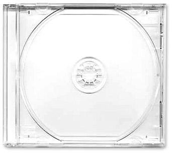 Media Replication CD/DVD Jewel 10.4mm Cases for 1 Disc with Clear Tray (Pack of 50)