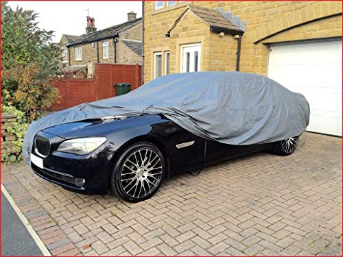 Shield Autocare CCHD7367 COTTON LINED FULL CAR COVER - SMALL - HEAVY DUTY WATER PROOF & DURABLE FULL CAR PROTECTOR COVER-MOISTURE SNOW FROST CORROSION DUST OUTDOOR UV PROTECTION