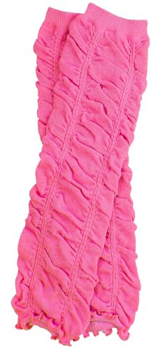 juDanzy Rouched baby leg warmers for girls, toddler, child (One Size (12 pounds to 10 years), Hot Pink)