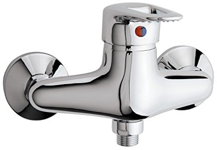 AquaSu Einhandmischer Luna für Brause | Chrom | Wasserhahn | Einhebelmischer