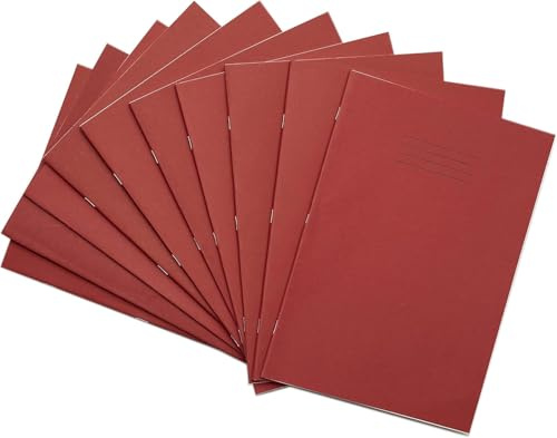 Rhino F8/B A4 64 Seite Heft – Rot (10 Stück)
