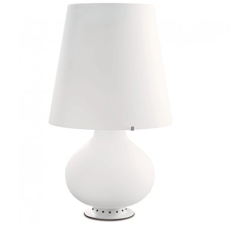Fontana Arte 1853 - Lampada da tavolo, misura grande, 47 x 78 cm (diametro x altezza), in vetro opale