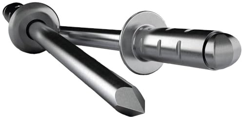 Gesipa Blindniete PolyGrip 500 Stück (Alu/Stahl 4x13, Nietschaft-ø 4 mm, Scherkraft 1060 N, Zugkraft 1680 N, Flachrundkopf) 1433827