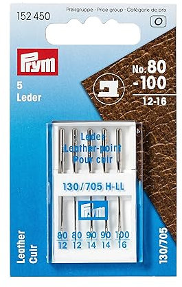 PRYM Nähmaschinennadeln 130/705 Leder sortiert Nr. 80-100 152450