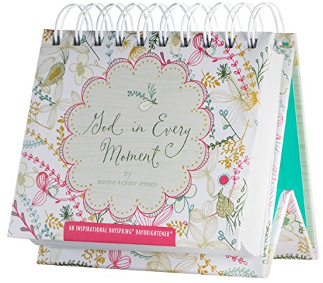 DaySpring Flippkalender – Gud i varje ögonblick – 80299 vit, 5 1/2 tum x 5 1/4 tum x 1 1/2 tum