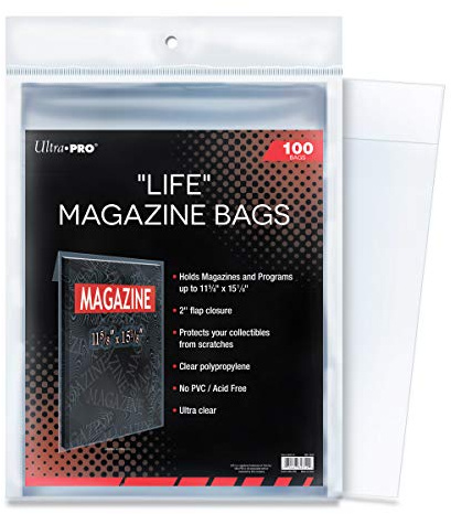 Ultra Pro Life Magazine Lot de 100 Sacs Transparent Taille S