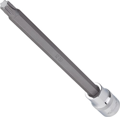 VIGOR Schraubendrehereinsatz, V2179, 1/2″, T Profil, SW T40 | Antrieb 1/2 Zoll (12,5 mm) Vierkant hohl, Abtrieb T Profil, Länge l2 200 mm, 169 g, SW T40 , 1/2″ , T Profil