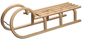 Schlitten Holzschlitten Rodel Leine Hörnerschlitten Colint HCL40110