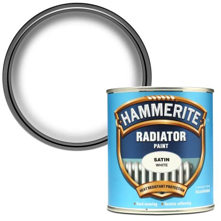Hammerite 5084917 500ml Radiator Paint - Satin White