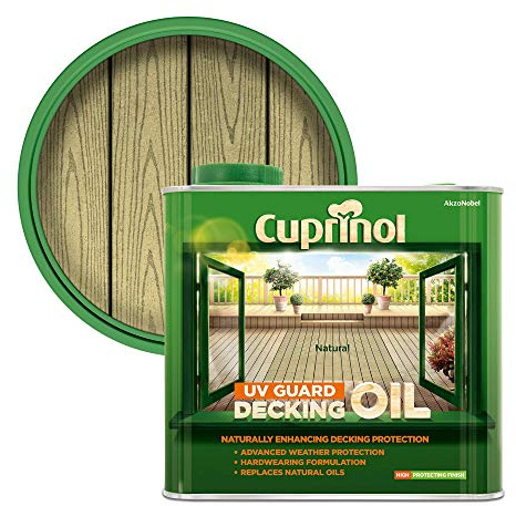 Cuprinol 2.5L Decking Oil and Protector - Natural Cedar