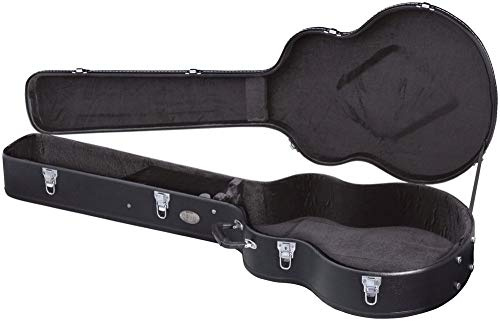 GEWA Étui pour basse acoustique Jumbo Flat Top Economy - Noyau en bois - couvercle plat - revêtement en similicuir noir mat - serrures chromées - compartiment pour accessoires